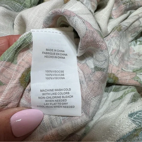 NWT! O’Neill Floral Strapless Maxi Dress Boho Beach Summer Sundress Size Medium - Picture 7 of 8